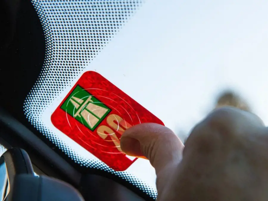 Waar kleef ik een vignet?